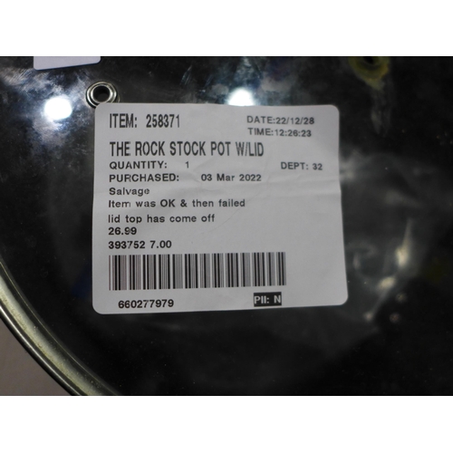 3255 - The Rock Stock Pot With Lid (6.9l)  (283-245) * This lot is subject to VAT