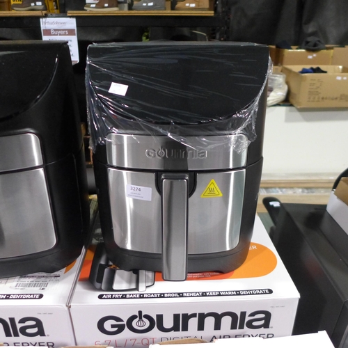 3274 - Gourmia Air Fryer 7Qt     (283-373) * This lot is subject to VAT