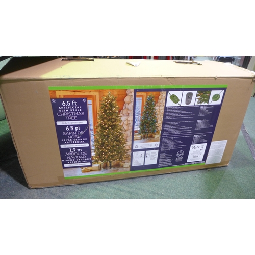 3294 - Polygroup 6.5Ft Pre-Lit Slim Aspen Tree, original RRP £241.66 + VAT (283-462) * This lot is subject ... 