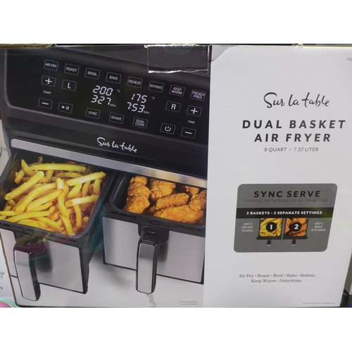 3298 - Sur La Table Double Air Fryer   (283-452) * This lot is subject to VAT