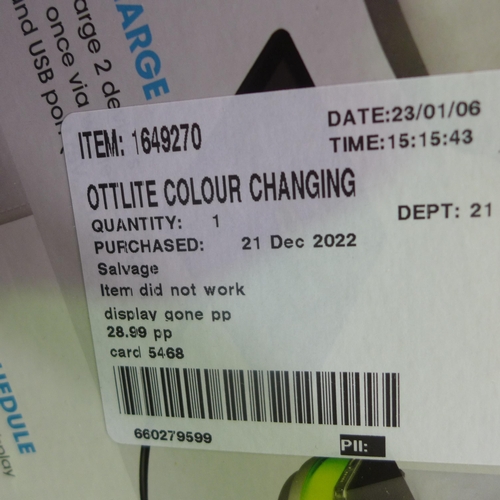 3307 - Ottlite Colour Changing LED Desk Lamp   (283-486) * This lot is subject to VAT