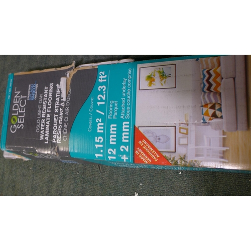 3310 - Pack Of Laminate Light Oak Oslo Flooring (283-460) * This lot is subject to VAT