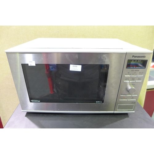 3320 - Panasonic Grill Microwave (model:- NN-GD37HSBPQ ), original RRP £129.99 + VAT (283-453) * This lot i... 