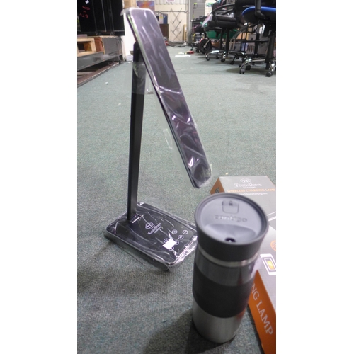 3348 - LED Black Lamp and A Contigo Autoseal Mug (283-171,195) * This lot is subject to VAT