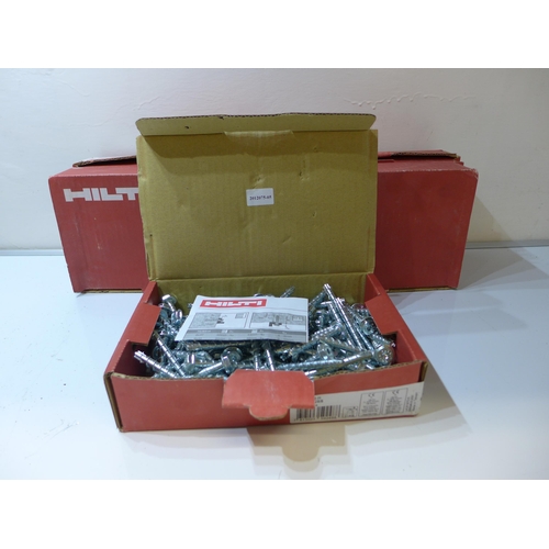 2014 - 5 boxes Hilti self drilling fixing bolts 6x60 25/5 100 per box