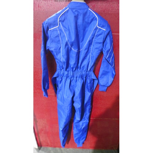 3101 - Trac karting Skyhawk TK polyester Cordura blue childs overalls (size 42)