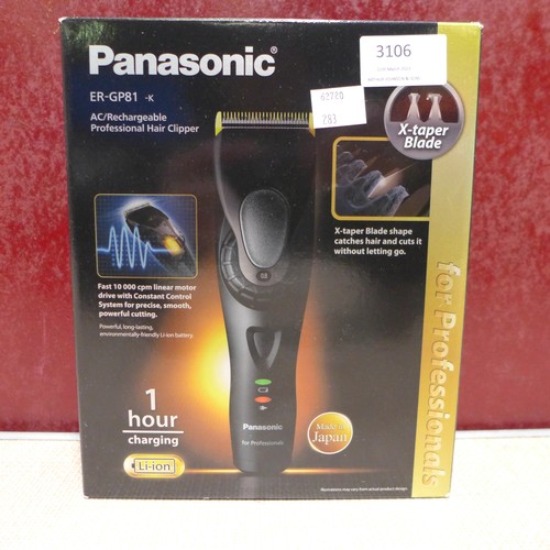 3106 - Panasonic Hair Clipper, original RRP £124.99 + VAT (283-179) * This lot is subject to VAT