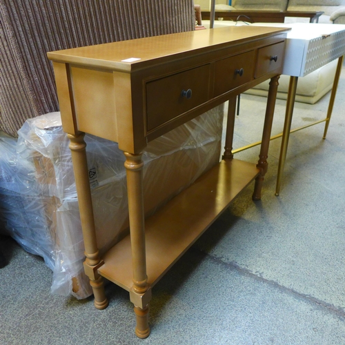 1660 - A three drawer console table