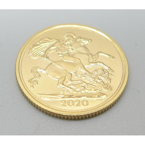 1121 - A 2020 gold sovereign