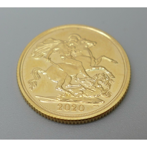 1124 - A 2020 gold sovereign