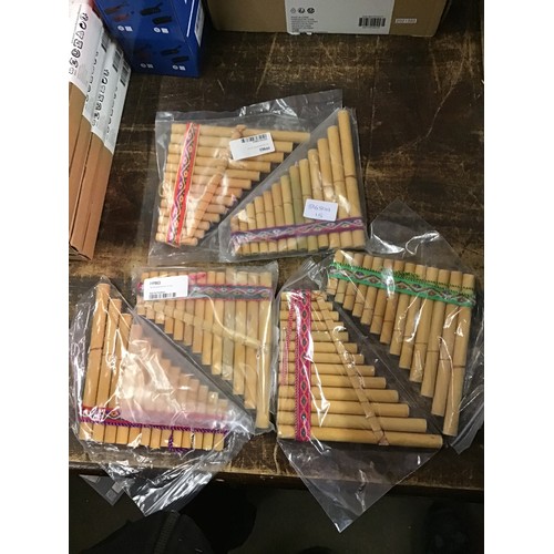 2067 - 6 sets of Peruvian pan pipes - unused