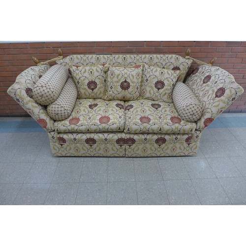 95A - A David Gundry Manhattan five piece lounge suite, comprising; two Knole settees, two wingback armcha... 