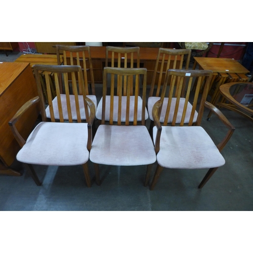 13 - A set of six G-Plan Fresco teak dining chairs