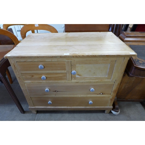 137 - A 19th Century French pine chest of drawers