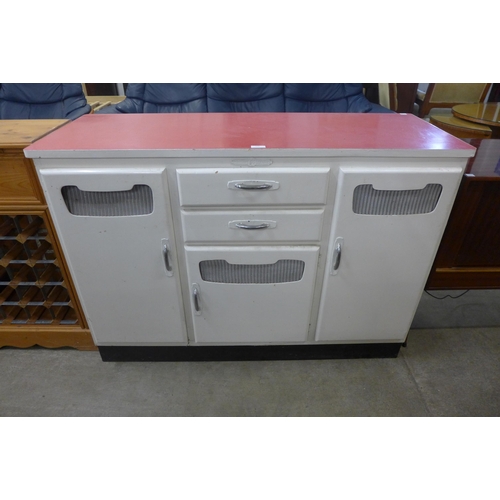 156 - A Fleetway painted kitchen cabinet