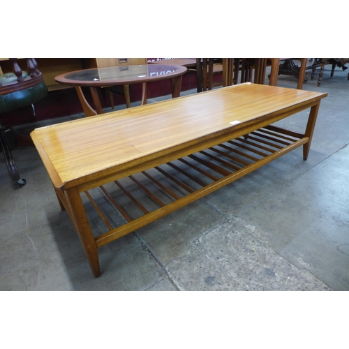 34 - A teak rectangular coffee table