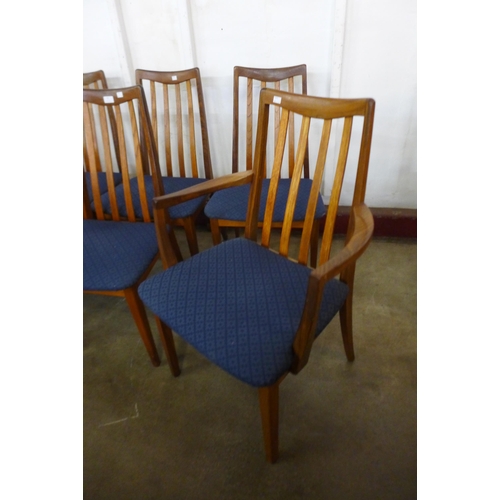 42 - A set of six G-Plan Fresco teak dining chairs