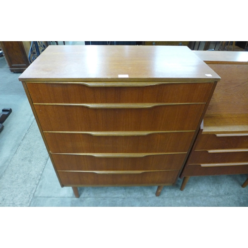 58 - An Austin Suite teak chest of drawers