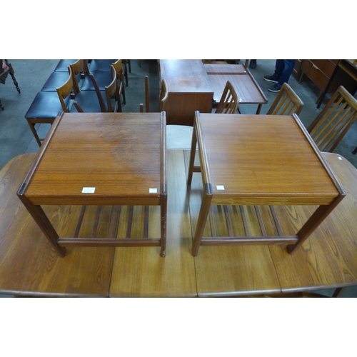 6 - A pair of Danish B.R.D.R. Furbo square teak coffee tables