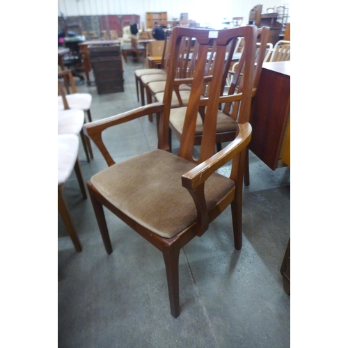 9 - A set of six Nathan teak dining chairs