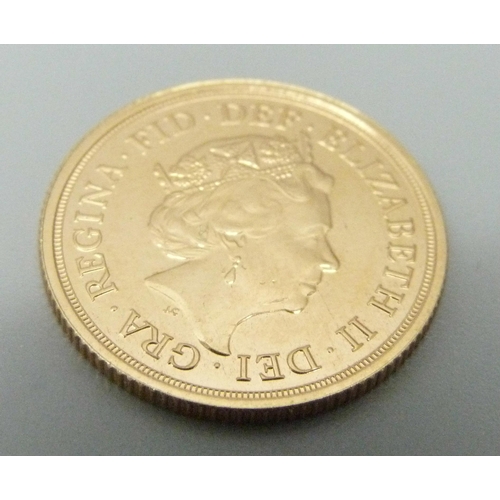 1005 - A 2018 gold sovereign