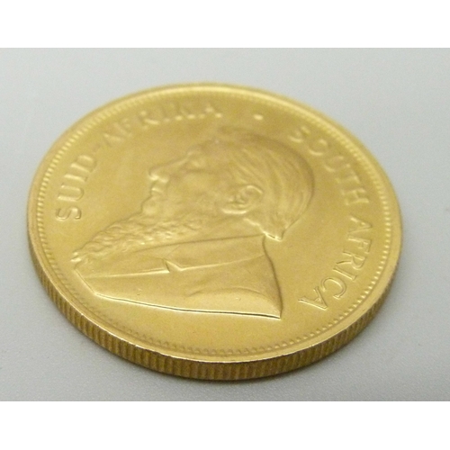 1011 - A 1980 gold krugerrand