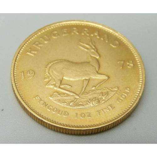 1017 - A 1978 gold krugerrand