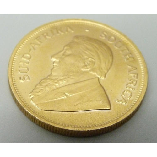 1020 - A 1980 gold krugerrand