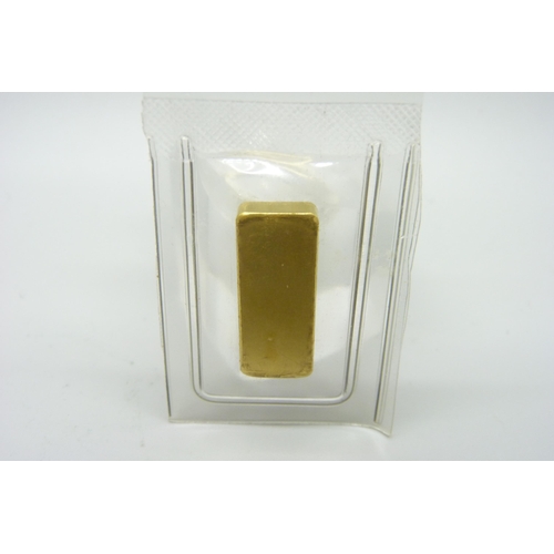 1042 - A 20g 999.9 fineness gold ingot