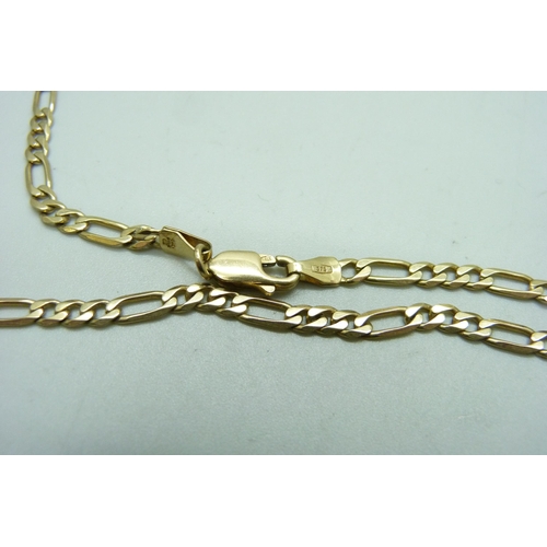 1045 - A 9ct gold chain, 11.1g