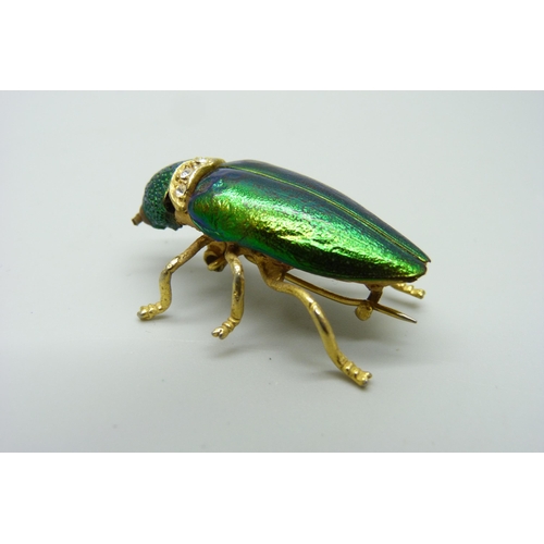 1050 - A costume brooch in the form of a beetle