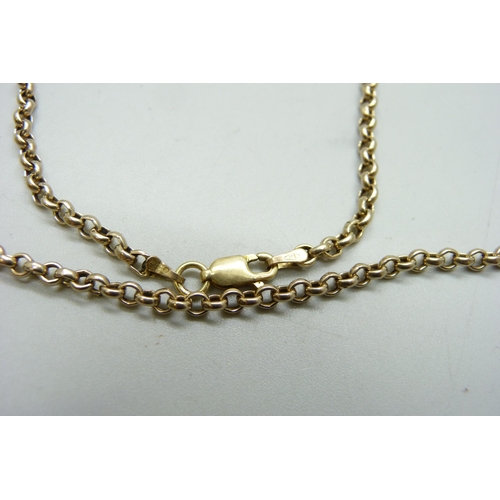 1060 - A 9ct gold chain, 5.4g