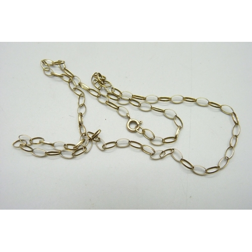 1070 - A 9ct gold chain, 3.8g