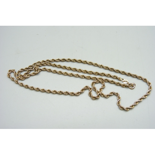 1073 - A 9ct gold chain, 5.7g