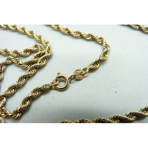 1073 - A 9ct gold chain, 5.7g