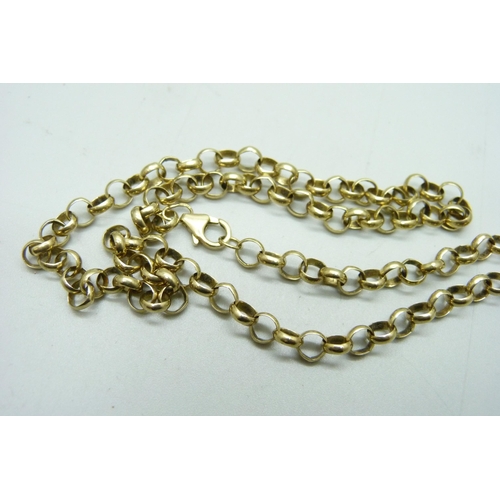 1076 - A 9ct gold chain, 16.5g