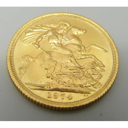 1091 - A 1974 gold sovereign