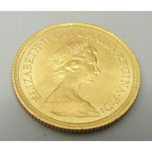 1091 - A 1974 gold sovereign