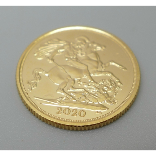 1100 - A 2020 gold sovereign