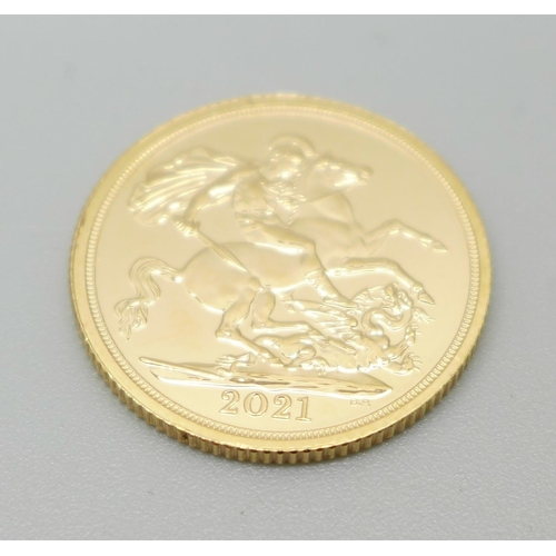 1103 - A 2021 gold sovereign