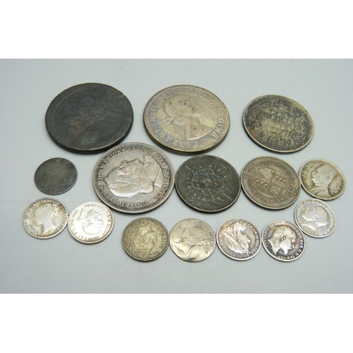 1107 - Victorian and later coins including silver