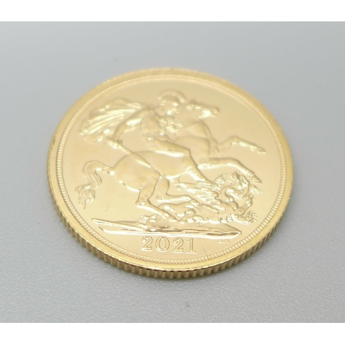 1112 - A 2021 gold sovereign