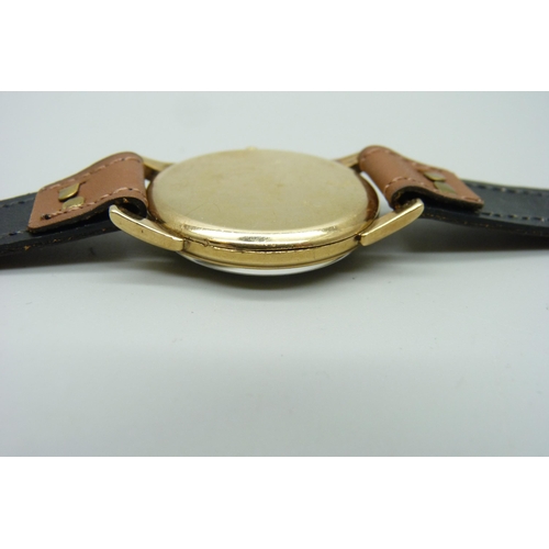 1116 - A 9ct gold Art Deco Rotary wristwatch