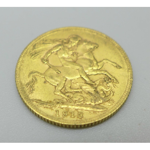 1136 - A 1913 gold sovereign