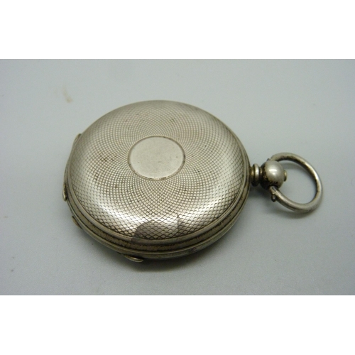 1138 - A silver full hunter pocket watch, John Bennett, maker to the Royal Observatory