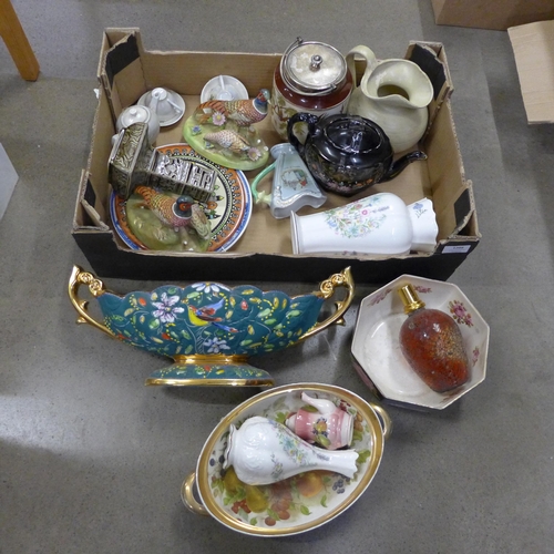 1209 - A box of mixed china including Aynsley and Sheridan **PLEASE NOTE THIS LOT IS NOT ELIGIBLE FOR POSTI... 