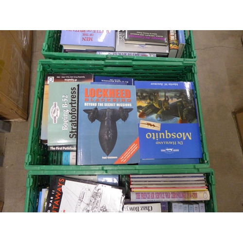 1228 - Four boxes of aircraft books **PLEASE NOTE THIS LOT IS NOT ELIGIBLE FOR POSTING AND PACKING**