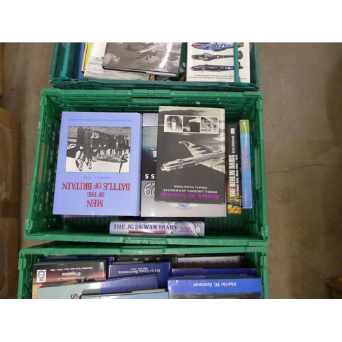 1228 - Four boxes of aircraft books **PLEASE NOTE THIS LOT IS NOT ELIGIBLE FOR POSTING AND PACKING**