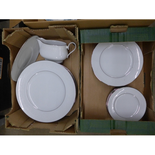 1233 - A Noritake six piece dining set, porcelain vases, etc. **PLEASE NOTE THIS LOT IS NOT ELIGIBLE FOR PO... 