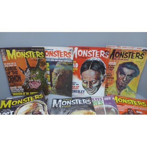 625 - Fifteen Famous Monsters of Filmland magazines